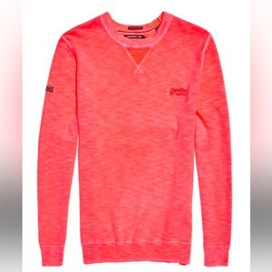 Super dry garment dye la crew sweatshirt